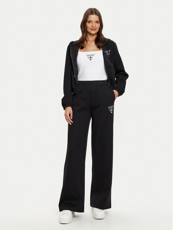 Guess Guess Pantaloni trening V5RB12 KC3D2 Negru Regular Fit