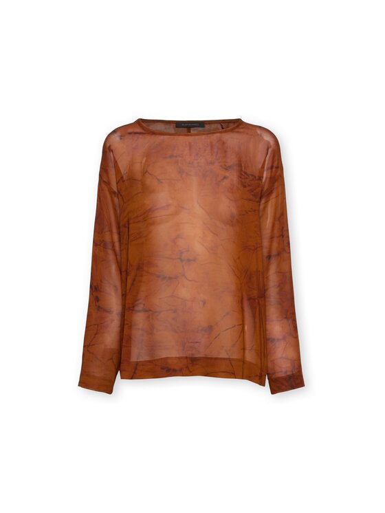 Elena Mirò Elena Mirò Blusa 2019Z100072N001 Arancione Boxy Fit