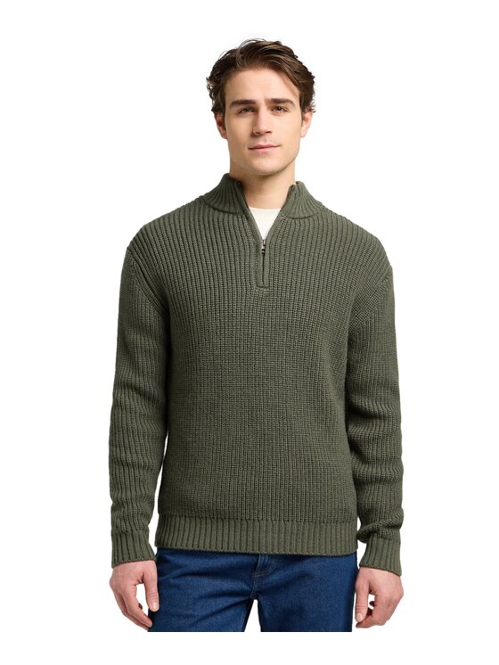 Lee Lee Maglione 112370539 Verde Regular Fit