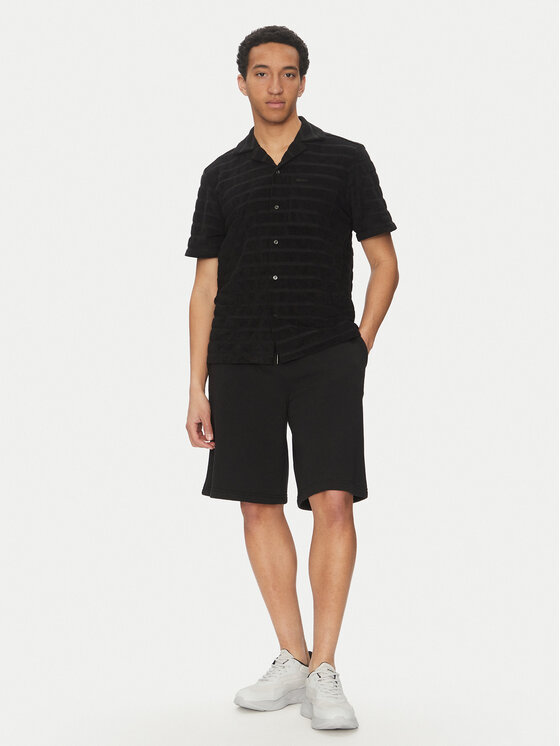 HUGO HUGO Cămașă Ellino 50539351 Negru Relaxed Fit