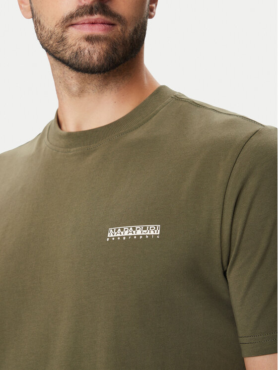 Napapijri Napapijri Футболка NP0A88TR Хакі Regular Fit