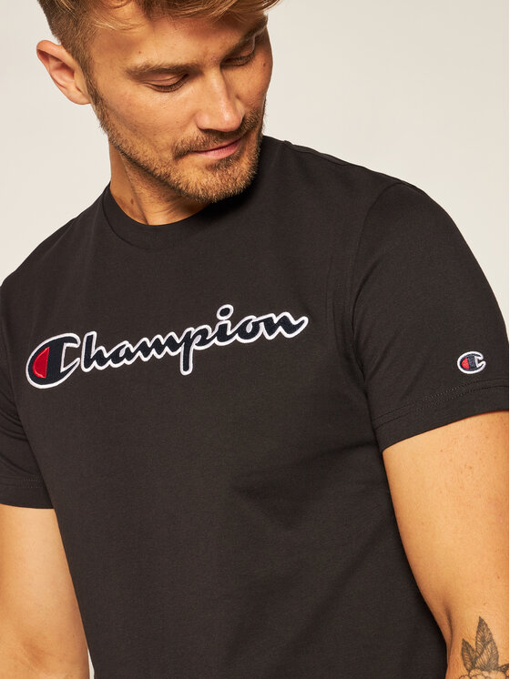 Champion T-Shirt Crewneck Tee Fit 214726 Schwarz Regular