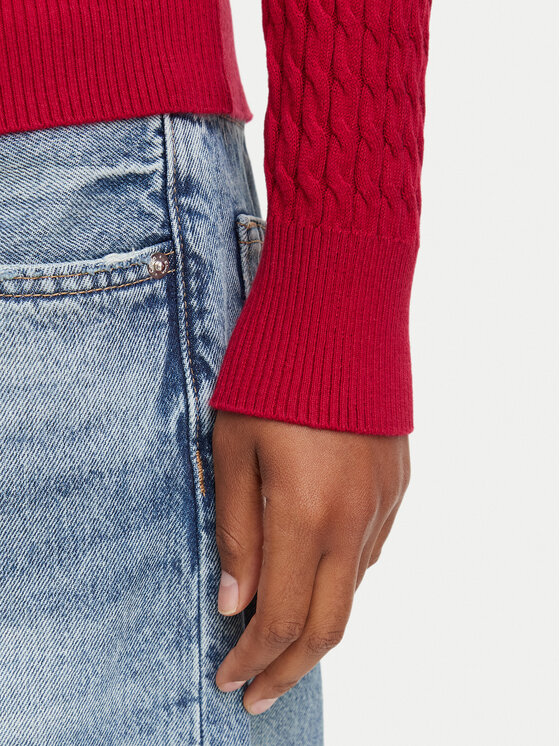 Tommy Hilfiger Tommy Hilfiger Pulover WW0WW44987 Roșu Regular Fit