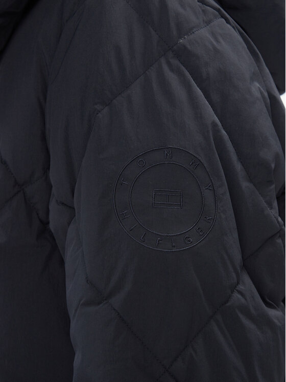 Tommy Hilfiger Tommy Hilfiger Pernata jakna Diamond Baffle WW0WW40199 Tamnoplava Relaxed Fit