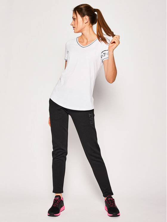 EA7 Emporio Armani EA7 Emporio Armani T-Shirt 3HTT28 TJ12Z 1100 Biały Regular Fit