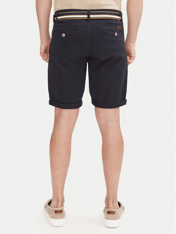 INDICODE INDICODE Riidest šortsid Royce 70-039 Tumesinine Slim Fit