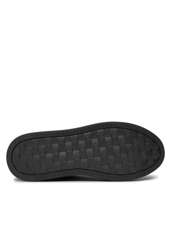 Calvin Klein Jeans Calvin Klein Jeans Superge Bold Flatf Low Laceup Lth In Lum YW0YW01309 Črna