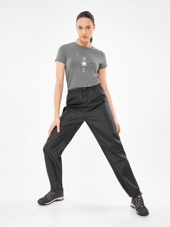 Viking Viking Spodnie przeciwdeszczowe Rainier Lady Czarny Regular Fit