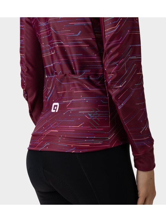 Alé Cycling Alé Cycling Bluza PR-E Byte Bordowy Regular Fit