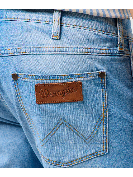 Wrangler Wrangler Szorty jeansowe 112362489 Niebieski Regular Fit