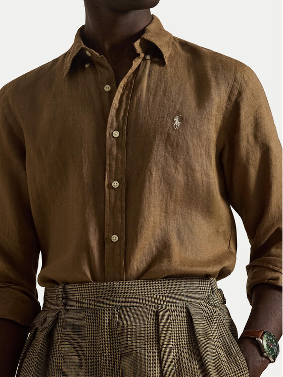 Polo Ralph Lauren Polo Ralph Lauren Košile 710966294505 Hnědá Regular Fit