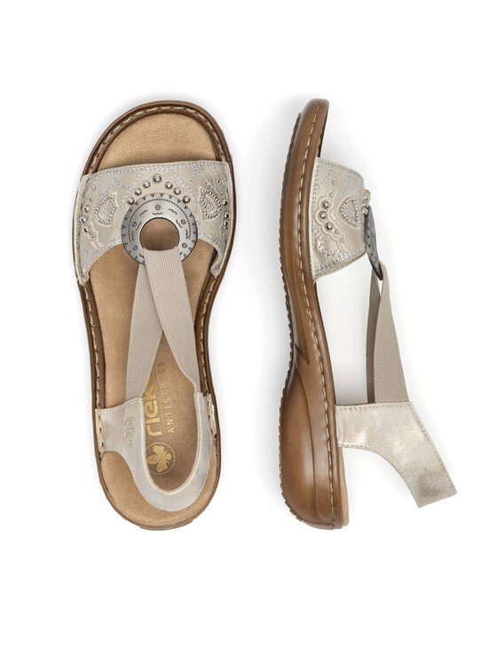 Rieker Rieker Sandali 608B9-60 Zlata