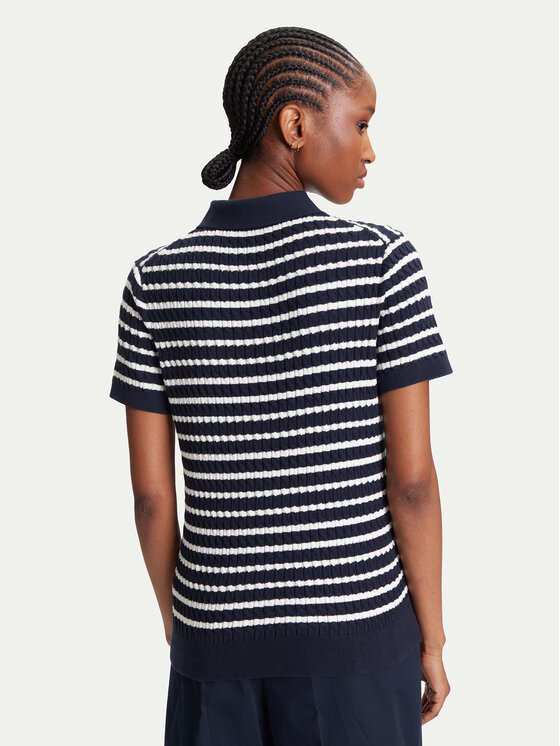 Tommy Hilfiger Tommy Hilfiger Poloshirt Fine WW0WW41474 Dunkelblau Regular Fit