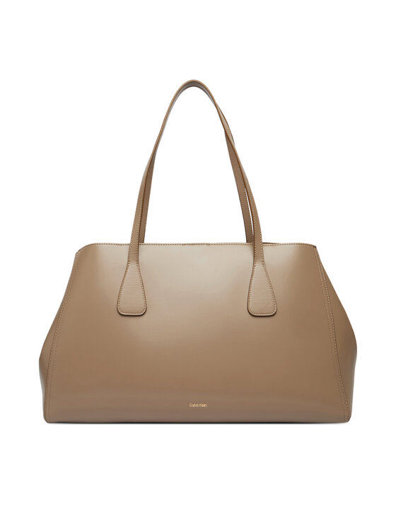 Calvin Klein Calvin Klein Дамска чанта Ck Snap Large Tote LV04F3502G Бежов