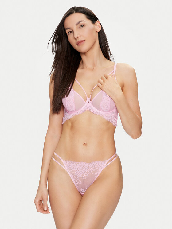 Hunkemöller Hunkemöller Podprsenka s kosticemi Milaan 205383 Růžová