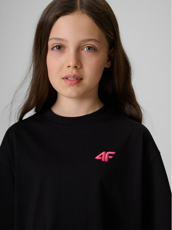 4F 4F T-Shirt SUMMER SPLASH Czarny Loose Fit