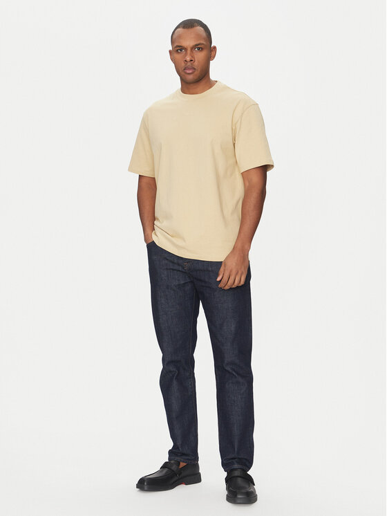 HUGO HUGO T-Shirt Dapolino 50488330 Beżowy Relaxed Fit