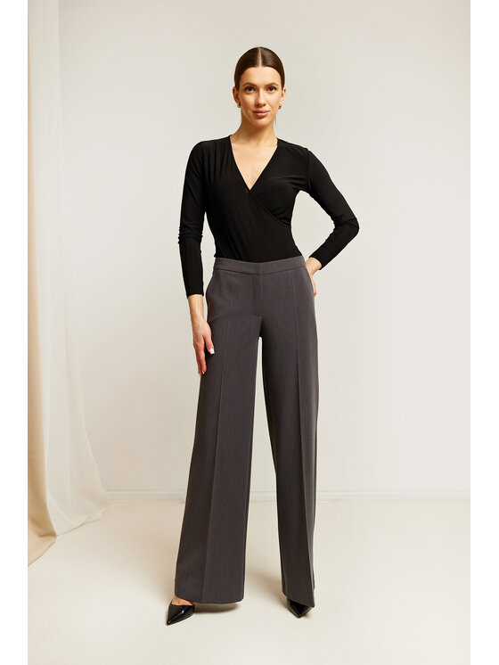 Stylove Stylove Spodnie materiałowe S311 Szary Regular Fit