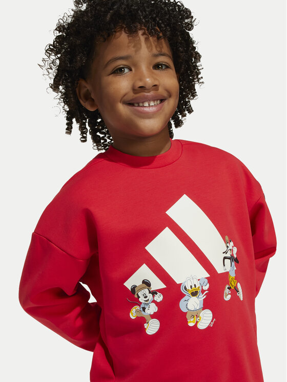 adidas adidas Світшот Disney Mickey Mouse JF3640 Червоний Loose Fit