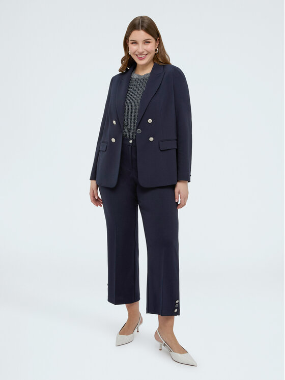 Fiorella Rubino Fiorella Rubino Pantaloni di tessuto P013L002303N034 Blu Cropp Fit