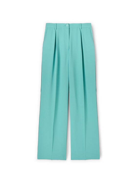 Motivi Motivi Pantaloni di tessuto P192Q103935N015 Turchese Over Fit