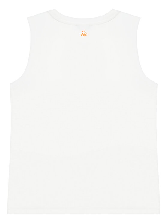 United Colors Of Benetton United Colors Of Benetton Tank top 3RD0CH020 Biały Regular Fit