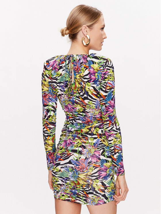 Just Cavalli Vestito da giorno 74PBO916 Multicolore Slim Fit