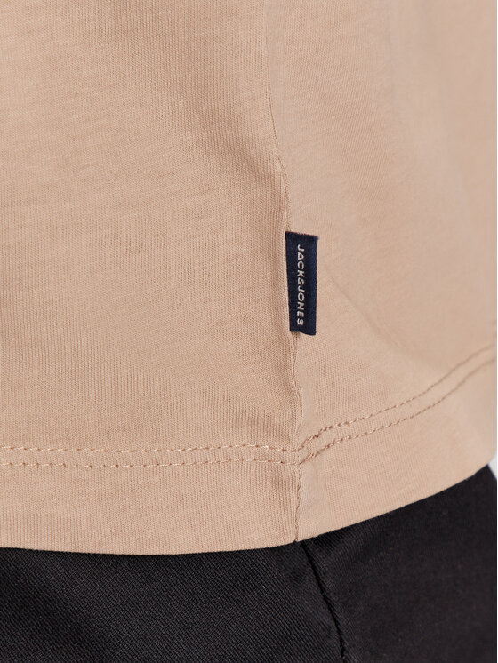 Jack & Jones Jack & Jones T-Shirt Jprbluwinston 12255611 Brązowy Regular Fit