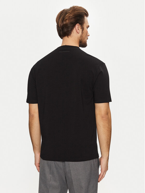 KARL LAGERFELD KARL LAGERFELD Тишърт 755198 551221 Черен Regular Fit