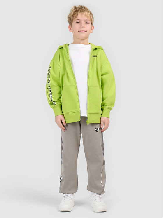 4F 4F Bluza ESPORTS RACING Zielony Loose Fit