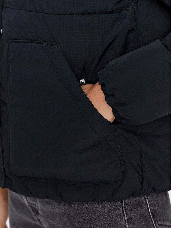 Champion Champion Kurtka przejściowa Hooded Jacket 116921 Czarny Custom Fit