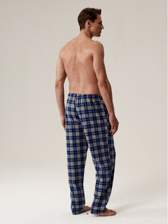 Atlantic Atlantic Spodnie piżamowe Check Szary