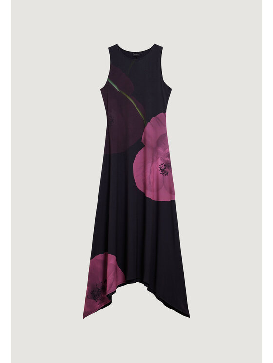 Desigual Desigual Φόρεμα καθημερινό VEST_VIRGINIA Μαύρο Modern Fit