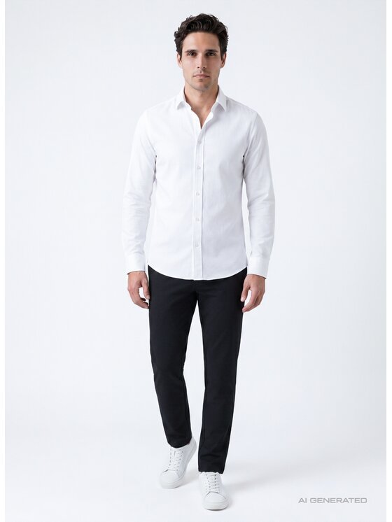 Pako Lorente Pako Lorente Koszula P26WF-1X-001 Biały Slim Fit