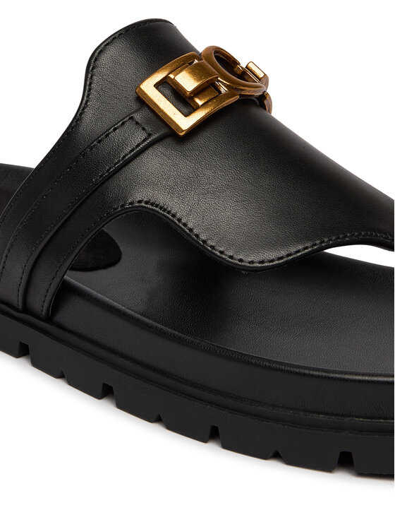 Guess Guess Šlepetės per pirštą FLJFRR LEA03 Juoda