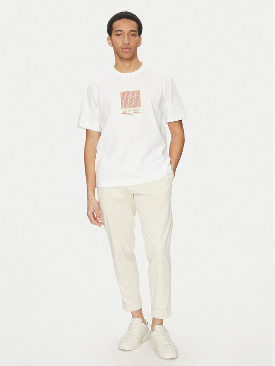 Jack&Jones Jack&Jones Marškinėliai Islington 12273019 Balta Loose Fit