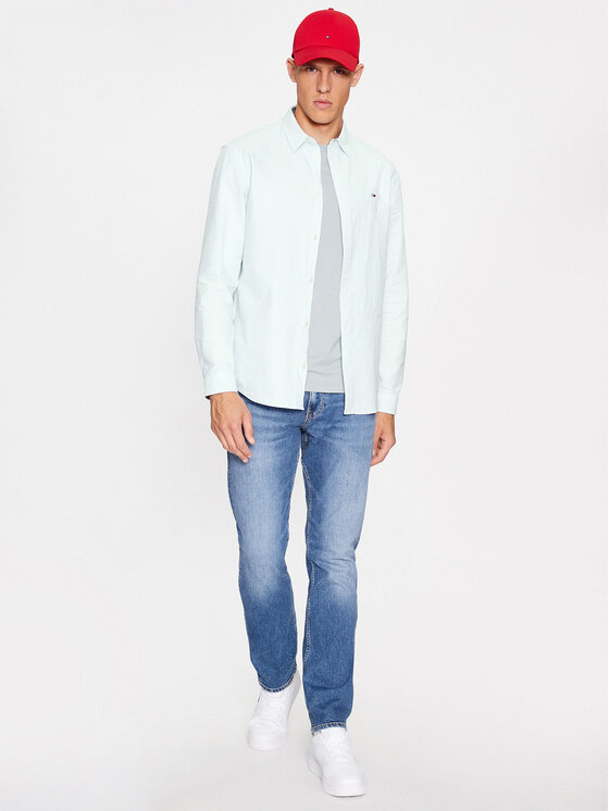 Tommy Jeans Tommy Jeans Srajca Classic Oxford DM0DM15408 Zelena Classic Fit