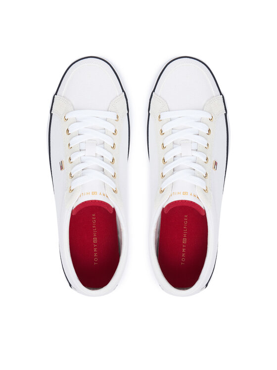 Tommy Hilfiger Tommy Hilfiger Tenis superge Th Low FW0FW09390 Bela