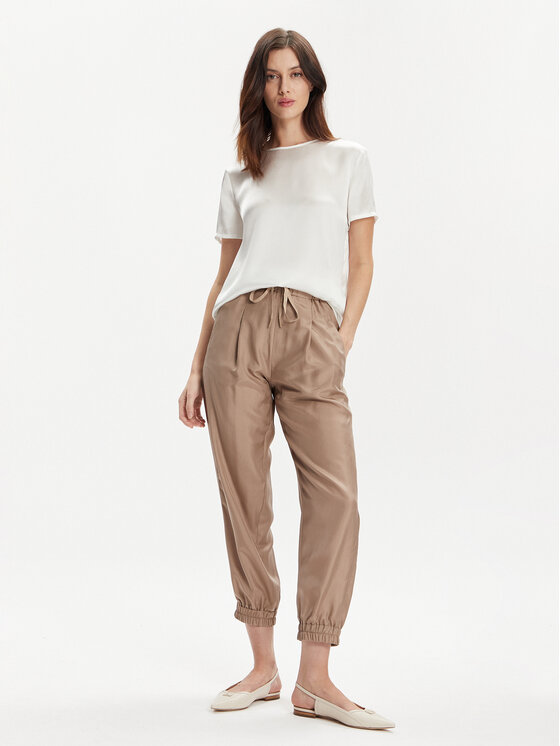 Marella Marella T-krekls Hobby 2413111161 Balts Regular Fit
