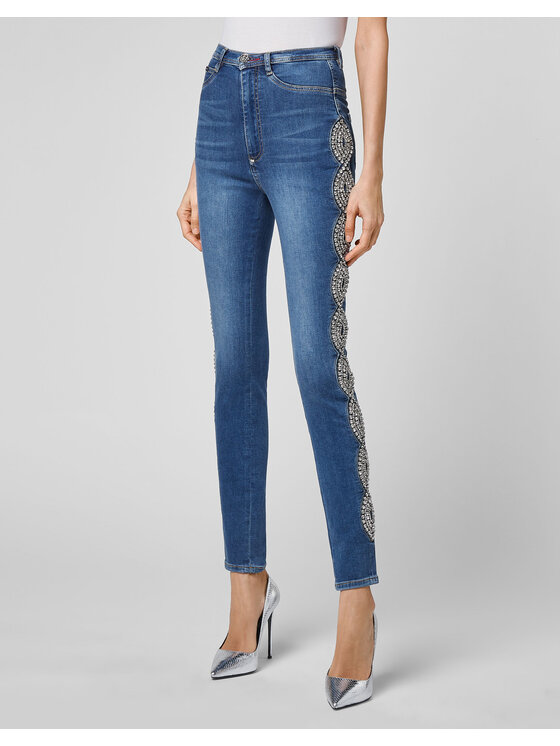 PHILIPP PLEIN PHILIPP PLEIN Jeansy 2625 Niebieski jasny Slim Fit