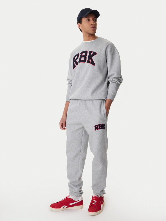 Reebok Reebok Sportinės kelnės Bermingham RK25555CCM Pilka Relaxed Fit