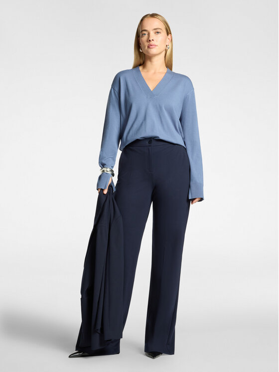 Elena Mirò Elena Mirò Spodnie materiałowe P151P000341N034 Niebieski Regular Fit