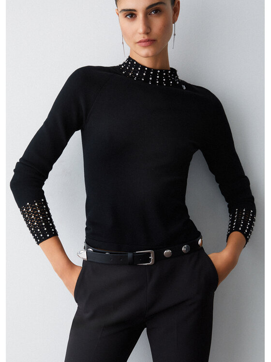 Liu Jo Liu Jo Spodnie garniturowe PA6006T252722222 Czarny Regular Fit