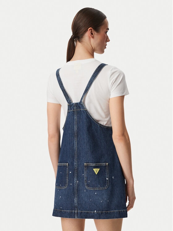Guess Jeans Guess Jeans Sukienka jeansowa W6YKAS D2259 Niebieski Regular Fit