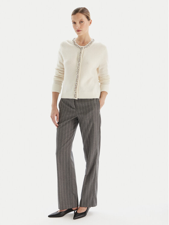 KAOS KAOS Cardigan RI1KT018 Écru Regular Fit