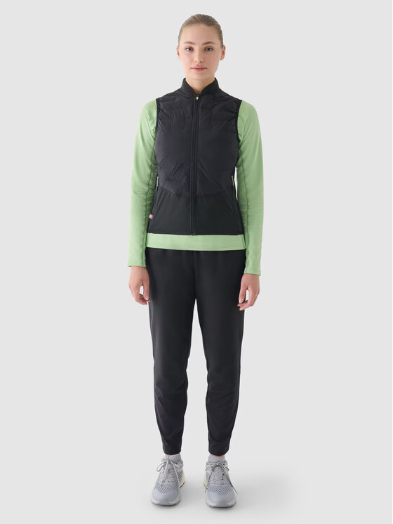 4F 4F Gilet 4FWAW24TVJAF136-22S Nero Slim Fit