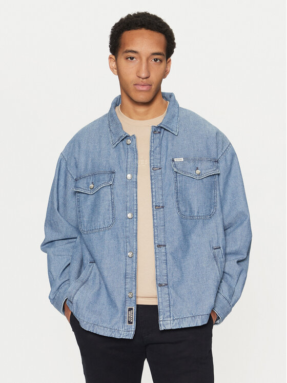 Férfi Farmer kabát Guess, Méret: L, Kék, M5RN30 D5KW1