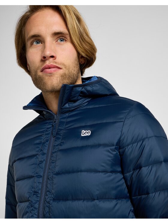 Lee Lee Kurtka puchowa PUFFER JACKET Granatowy Regular Fit
