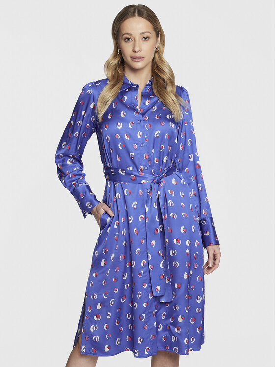 MAX&Co. Rochie tip cămașă Mister 72210823 Albastru Regular Fit 72210823 imagine noua