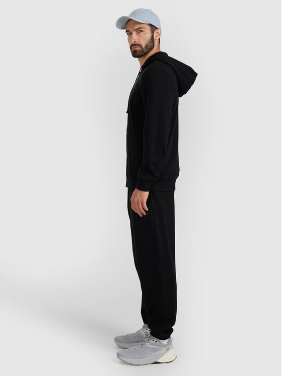 4F 4F Μπλούζα 4FWMM00TSWSM1768-20S Μαύρο Regular Fit